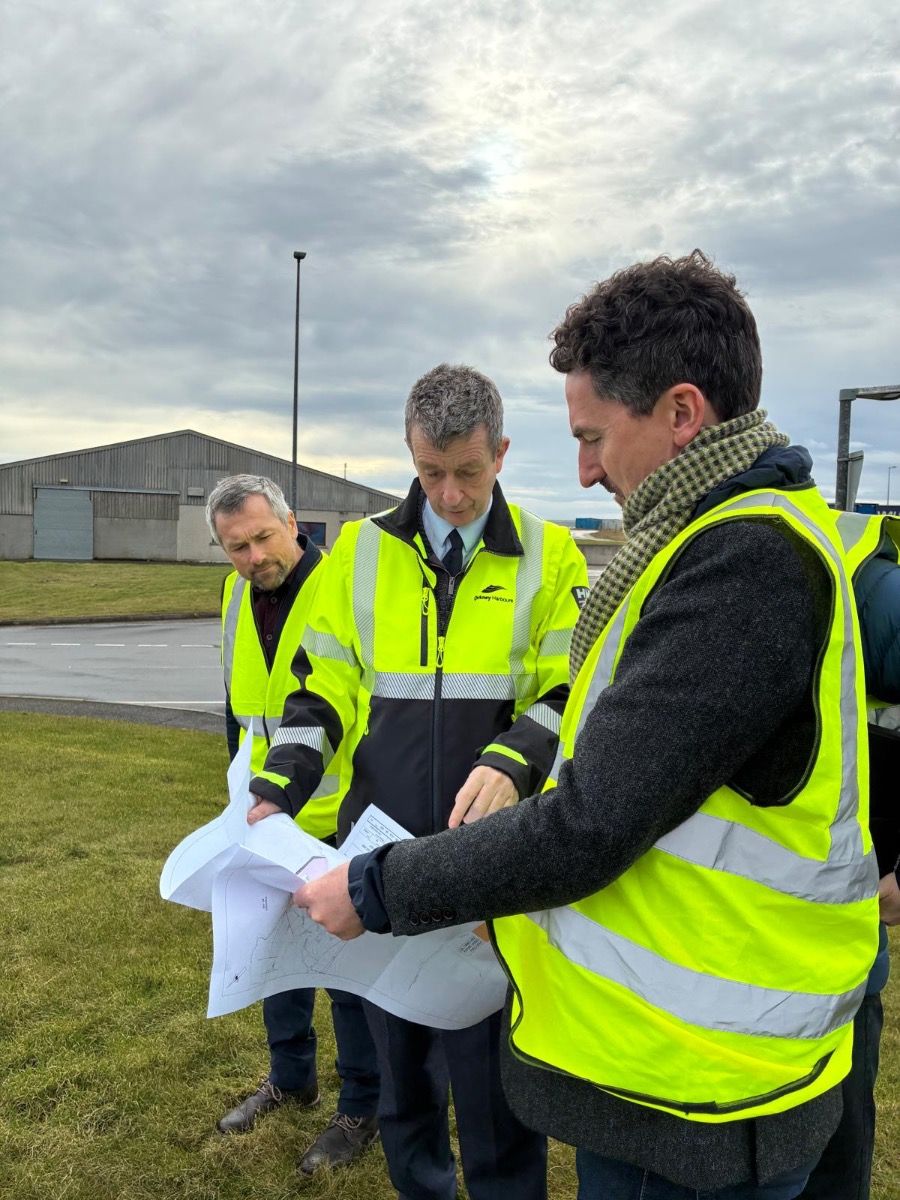 Ayre project team at Kirkwall Harbour